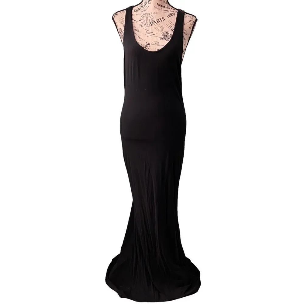 Signature8 Black Y Sexy Back Maxi Dress in Size Medium